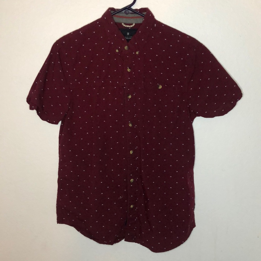 Men’s Roark Revival Maroon Button Up Shirt